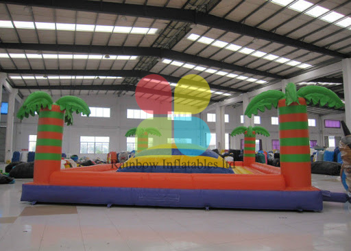 Rainbow Inflatable Soft Mountain Outdoor, Jungle Inflatable airmountain for Sale, Inflatable Mountain of Air 