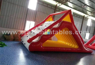 Hot Outdoor Commercial Inflatable Triangle Water Climbing Wall Floating Wall for Sale
