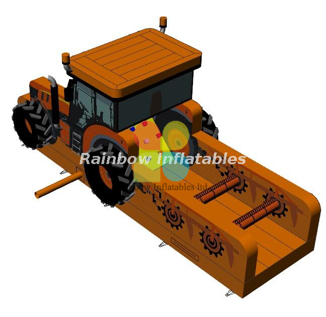 RB5289 JCB Inflatable Obstacle, Inflatable Kubota Tractors 