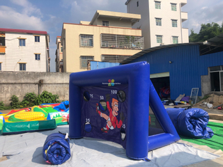Small Indoor Inflatable Football Shooting Game Soccer Goal Game for Kids
