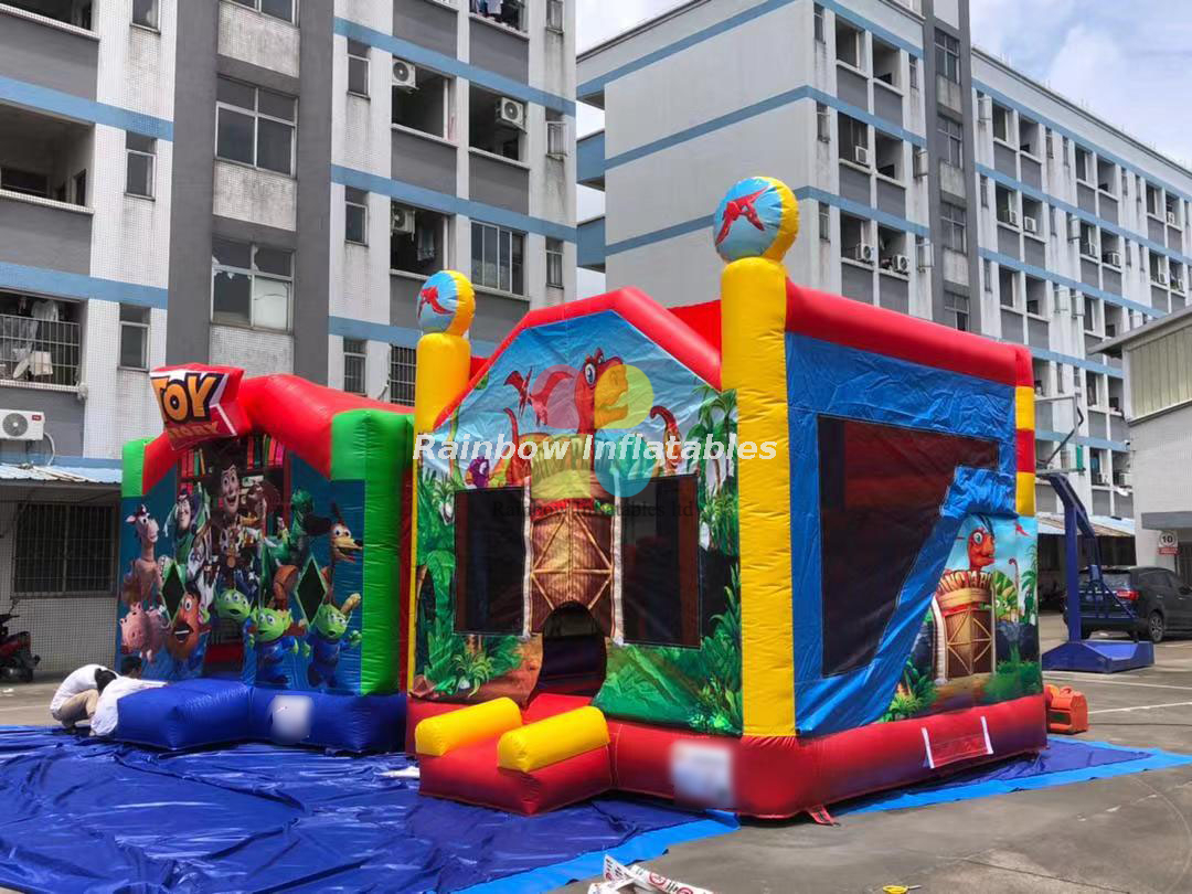 Dino Park Bounce House Inflatables -Rainbow Inflatables