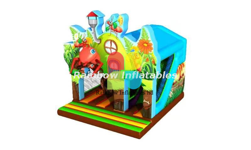 New Design Ants Inflatable Castle with Slide From Rainbow 