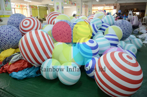 Colorful Inflatable Beach Ball for Decoration /Ocean ball for Decoration with Blower